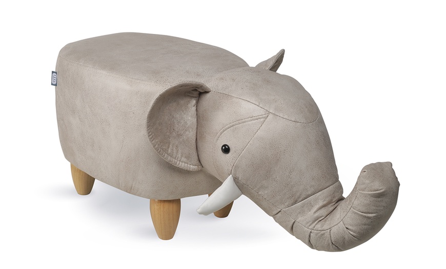 Image 11: Pouf forme animal en bois