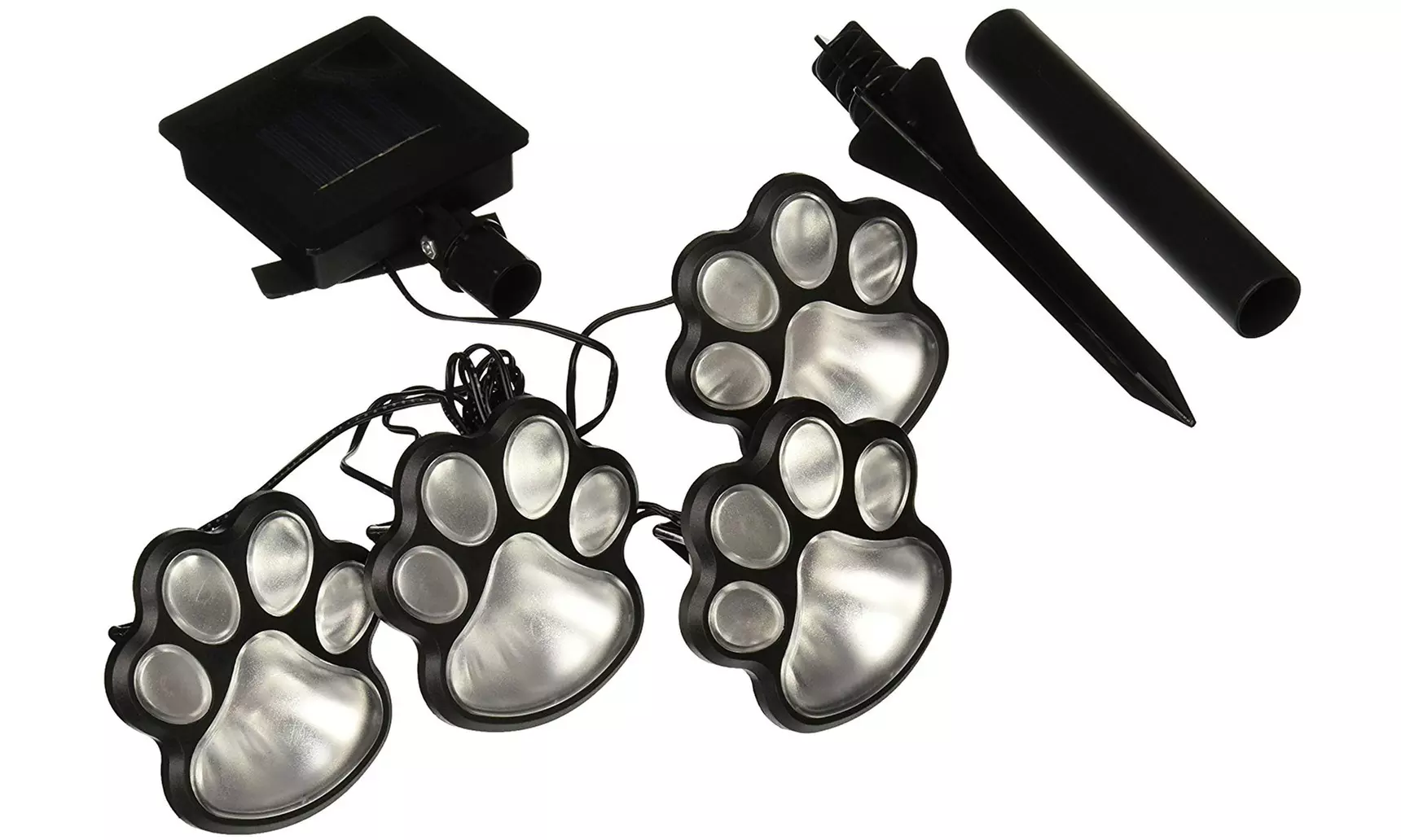 Solar Paw Print Lights (4-Pack) - Second Medium