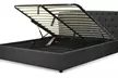 Lit coffre ''Sherwood'' en tissu, avec grand espace de rangement, matelas en option, Sampur, livraison offerte - Image 5