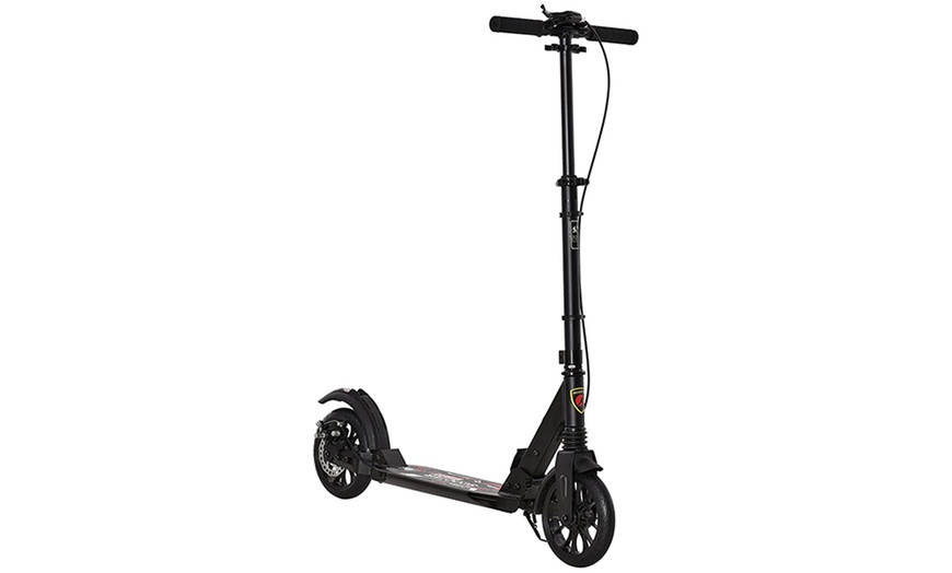 Image 8: HomCom Teens Height Adjustable and Foldable Scooter