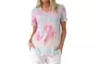 Reflection Women's Tie-Dye Loose-Cut V-Neck Tee. Plus Sizes Available. - Image 5