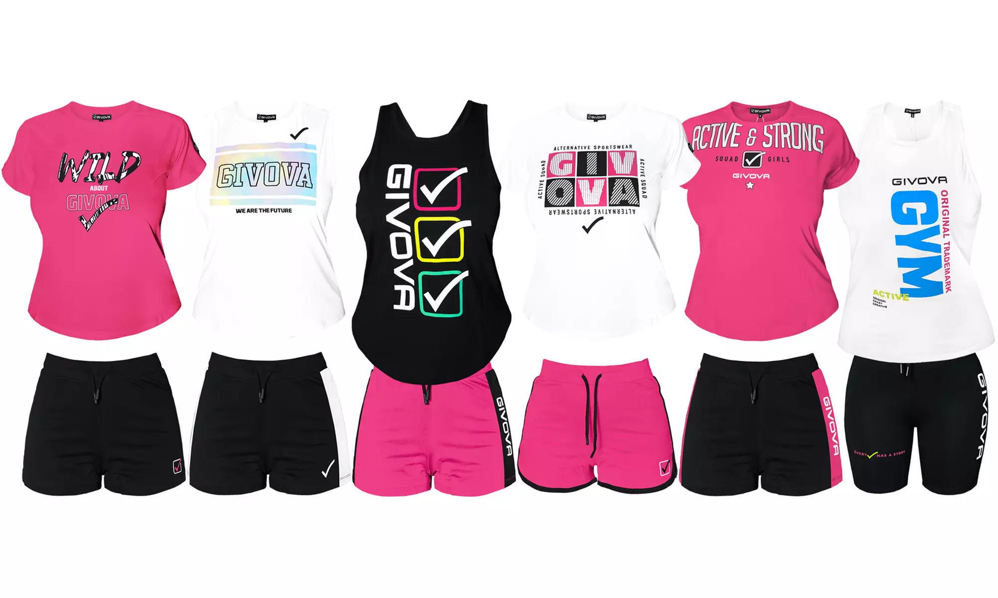 Completo sportivo da donna Givova in 100% cotone