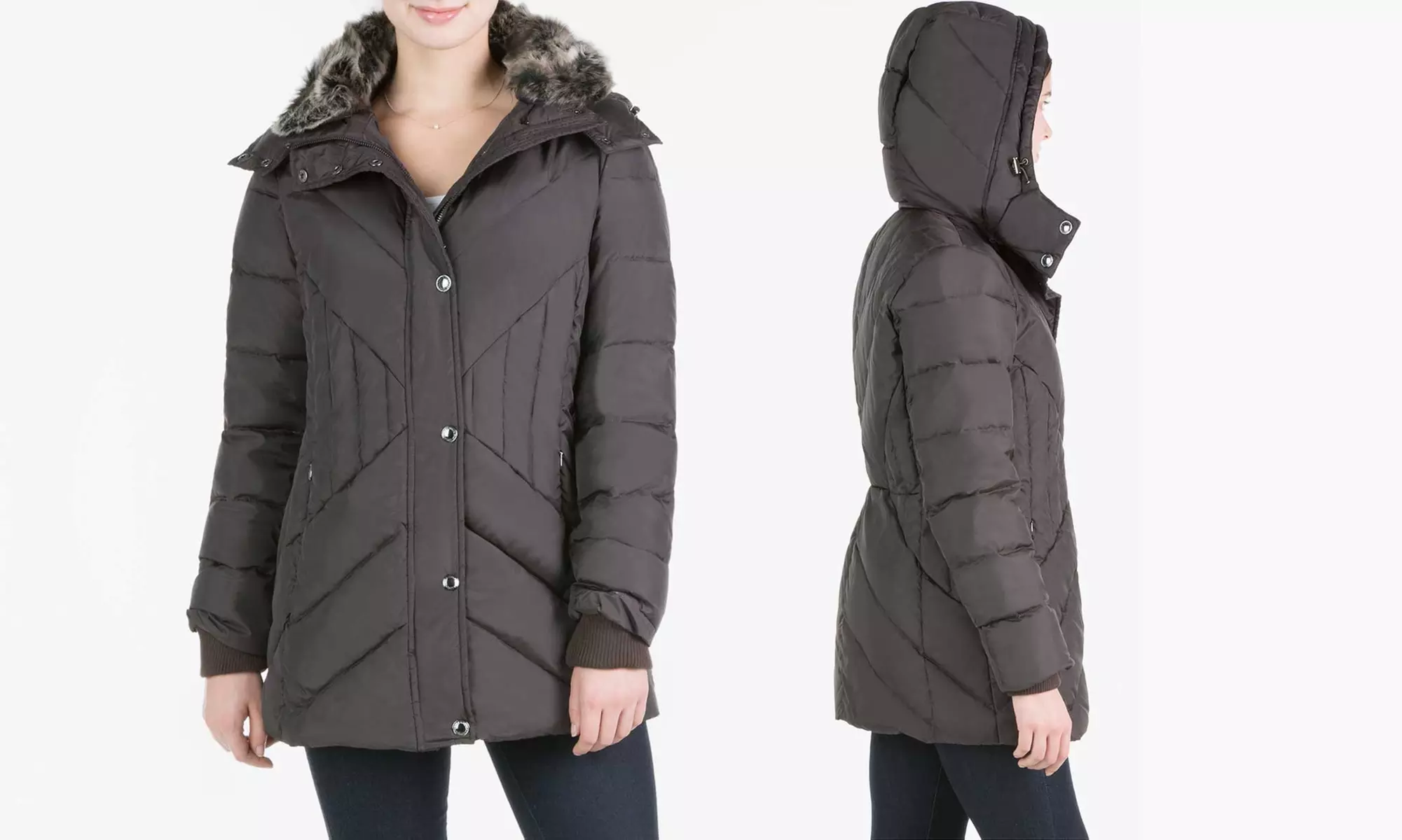 London Fog Down Coats. (Size S) - Primary Image