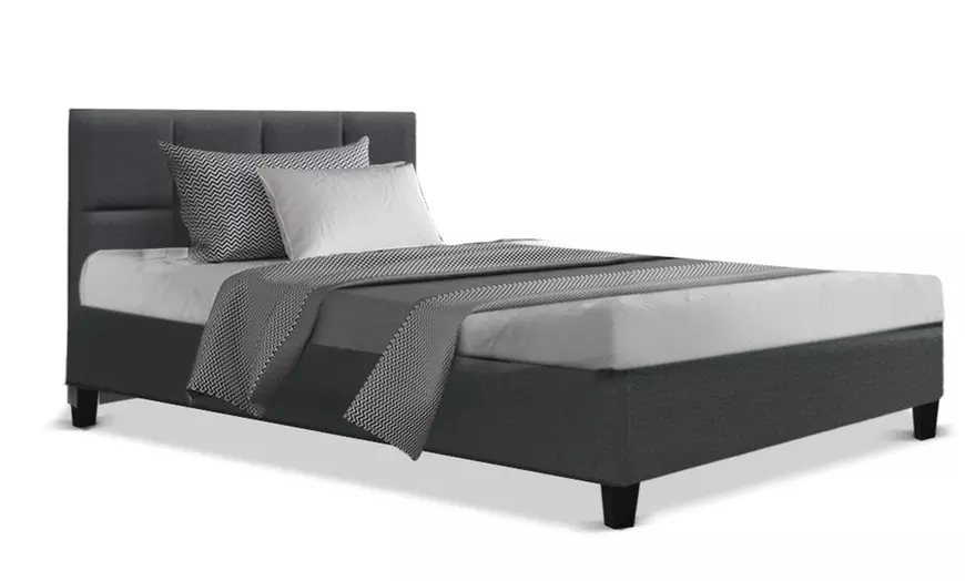 Image 2: Contemporary Plush Bed Frame