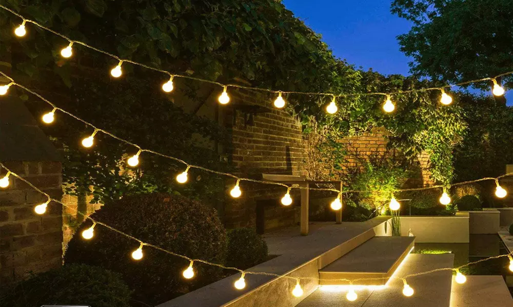 1 of 2 strengen led-verlichting met fairy globe-lampjes