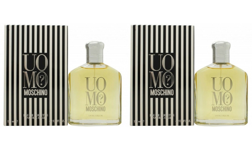 Image 2: One or Two Moschino Uomo Men's Eau de Toilette 125ml Sprays