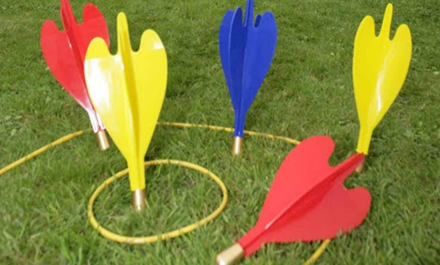 Image 1: Outdoor Garden Lawn Giant Darts Game