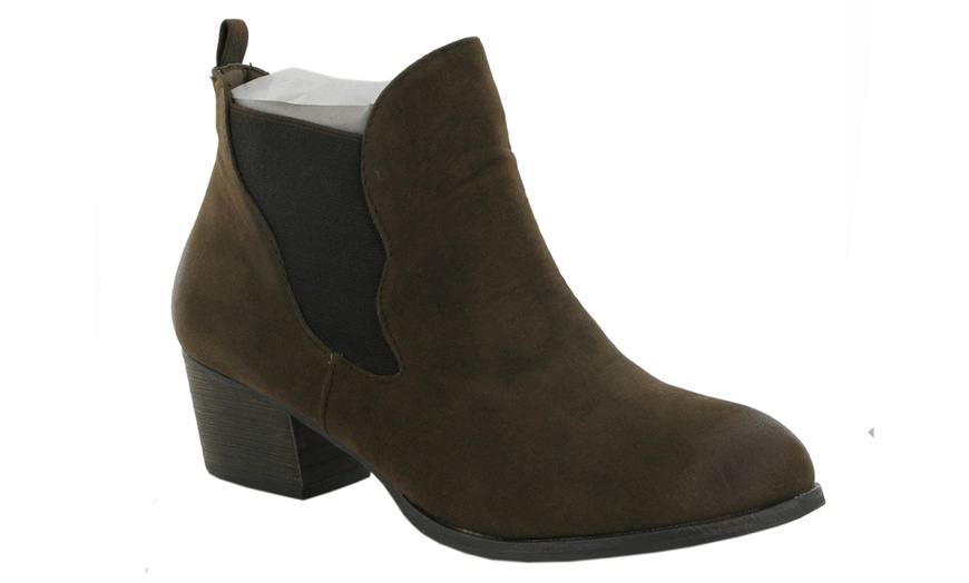 Image 20: Women's Wedge Heel Ankle Boots