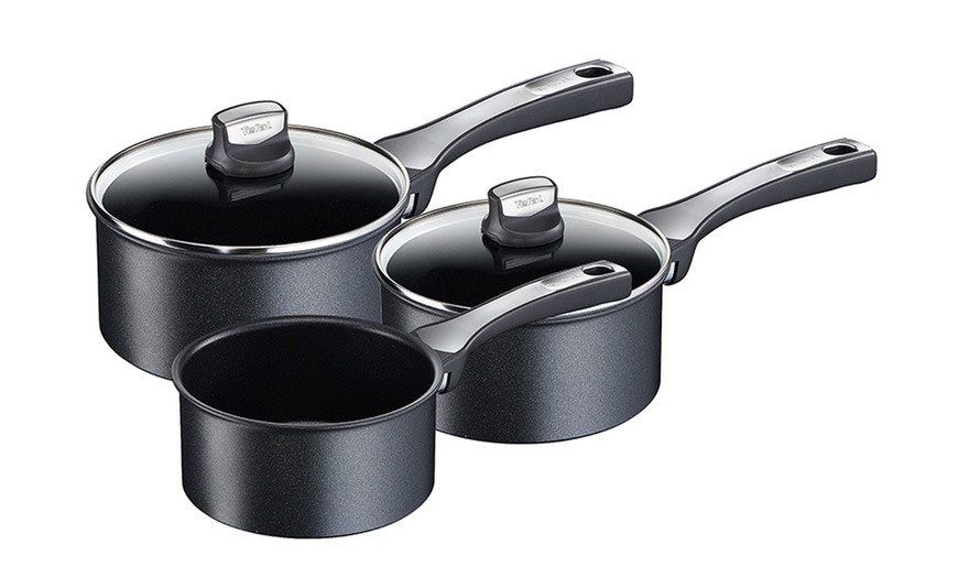 Image 1: Tefal Three-Piece Saucepan Set