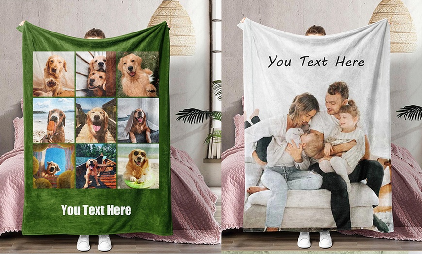 Image 7: Custom Bedding Sets with Photo and Text