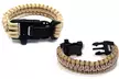 Paracord Survival Bracelet w/ Flint, Whistle & Cutting Tool (2-Pack) - Second Medium