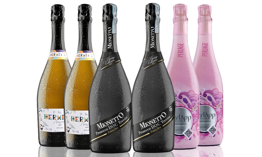 Image 2: Six Bottles of Assorted Prosecco
