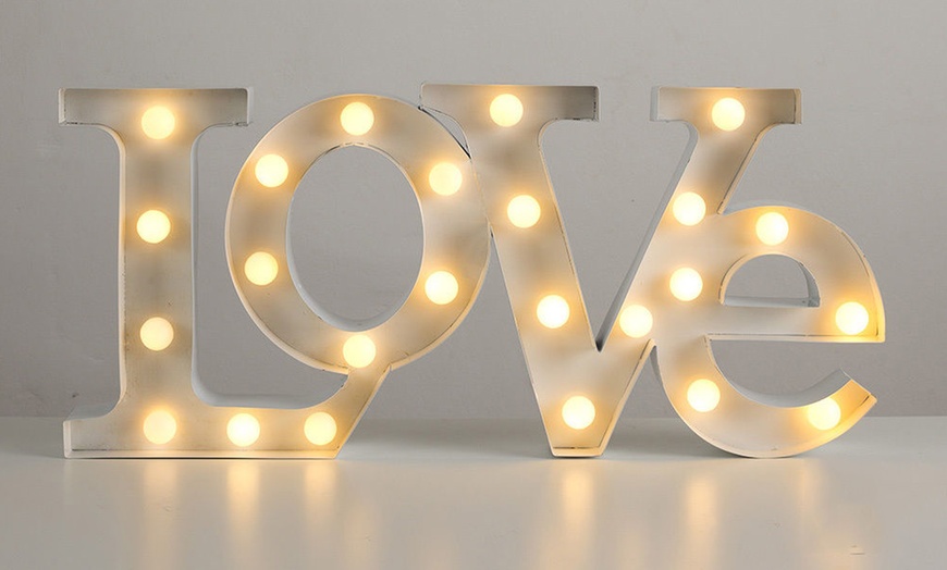 Image 1: LED Marquee Love Signs