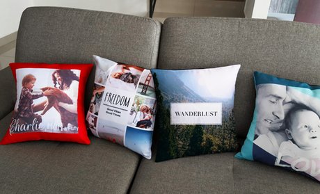 Personalized Single- or Couple-Photo Pillows (1- or 2-Pack)