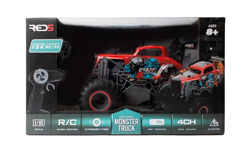 Image 4: RED5 1:16 Scale RC Monster Truck
