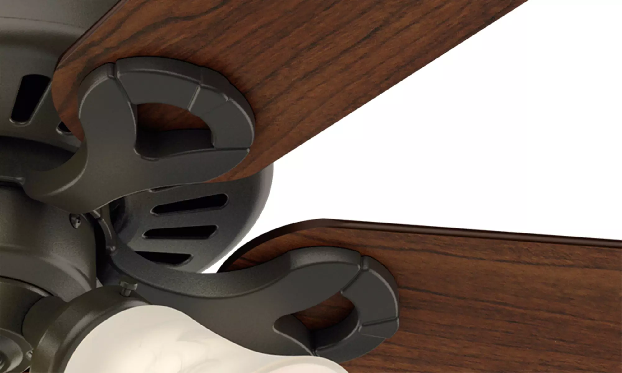 Hunter 44" Bronze-Finish Traditional Indoor Ceiling Fan with Light Kit (Refurbished) - Second Medium