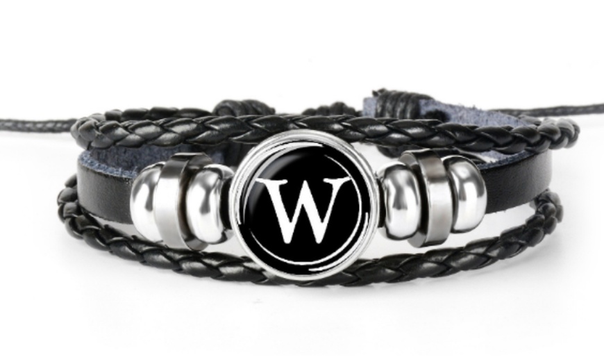 Image 24: Bracelet initiale pour homme