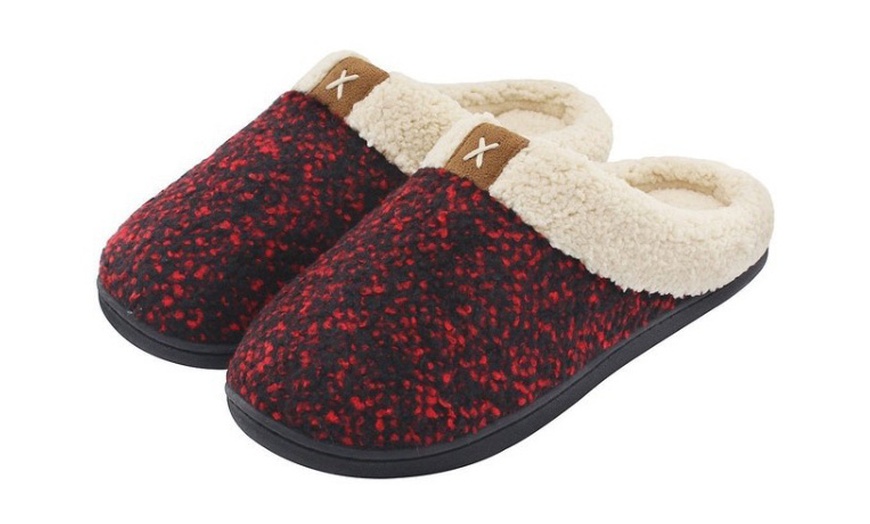 Image 5: Men's Winter Wool Slippers