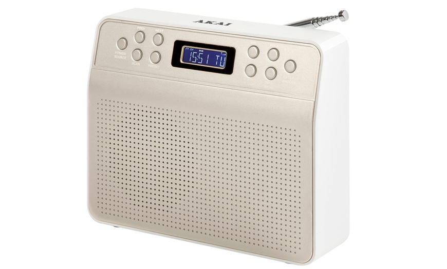 Image 2: Akai A60013R Portable DAB Radio