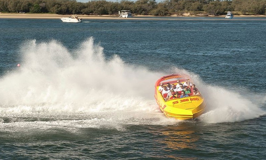 Image 2: Jet Boat Ride for Kids & Adults with 360° Spins, Scenic Views & More!