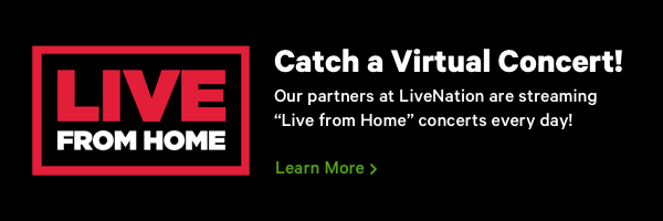 Live From Home! Catch a Virtual Concert.