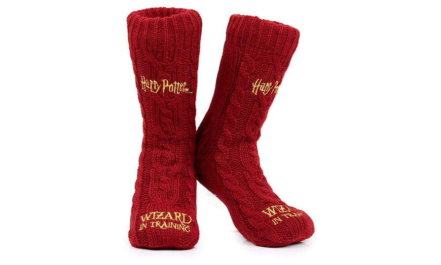 Image 11: Harry Potter-Themed Women's Slipper Socks