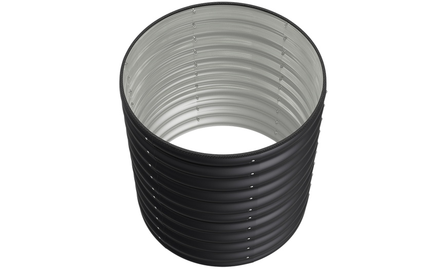 Image 4: Round Open-Bottom Galvanized Steel Raised Garden Bed