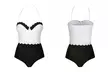 Maillot de bain 1 pièce Noir & Blanc - Second Medium