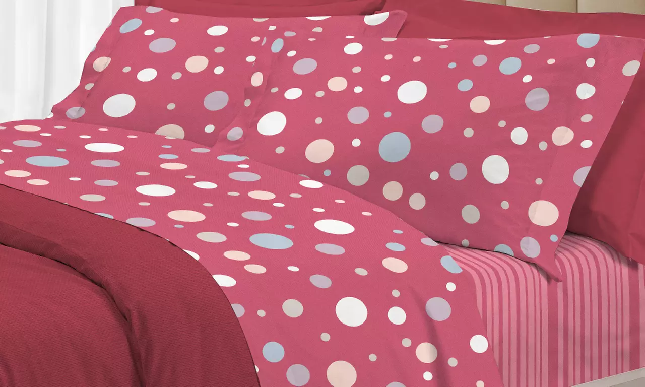 Completo di lenzuola in cotone Co. Ingros. Tex