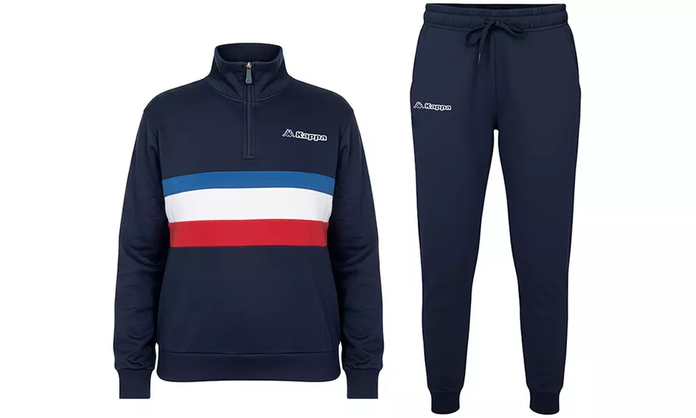 Tuta pigiama homewear da donna Kappa in cotone felpato