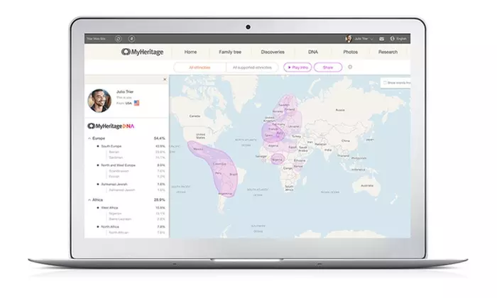 MyHeritage DNA Ancestry-Only Test Kit (Up to 30% Off) - Second Medium