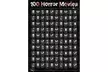 100 Horror Movies Bucket List Scratch Off Poster - Second Medium