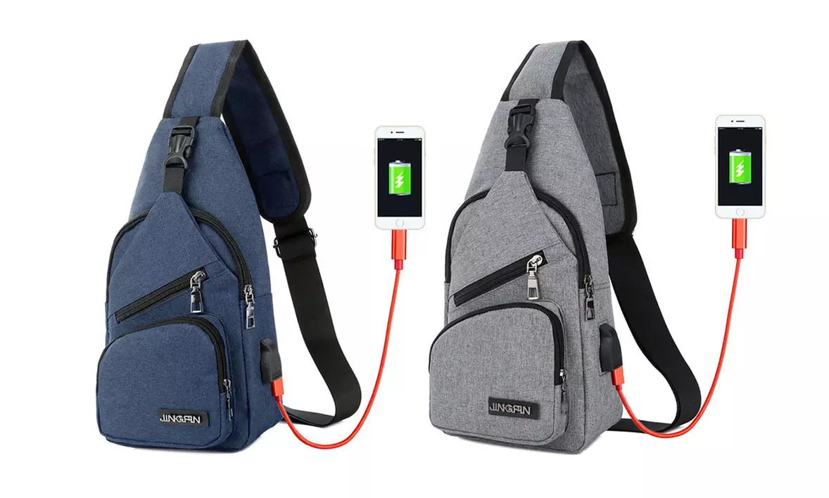 Sac en bandoulière avec port USB