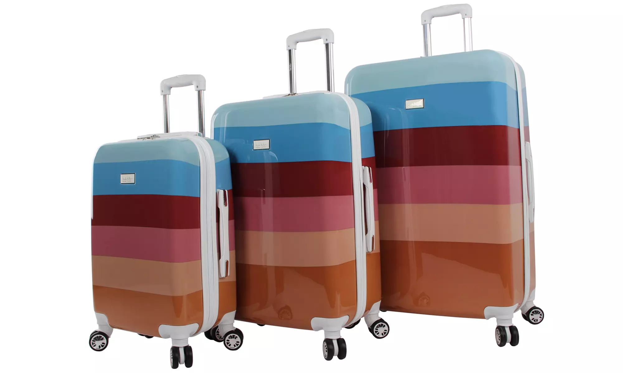 Nicole Miller Rainbow Hard Spinner Luggage Set (3-Piece) - Primary Image