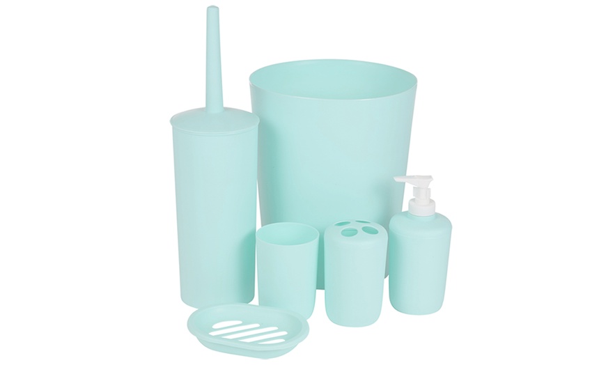 Image 9: Six-Piece Bathroom and Toilet Set