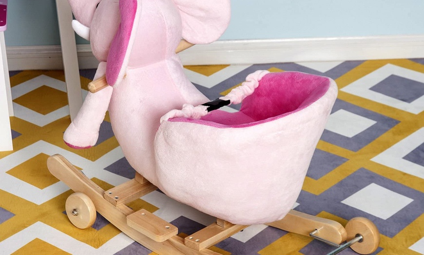 Image 12: Ride-On Rocking Elephant Toy