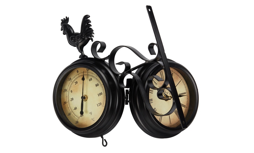 Image 3: Wall-Mounted Rooster Clock