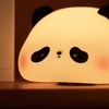 Image 3: Panda-Shaped Night Light, Soft Silicone with Adjustable Brightness