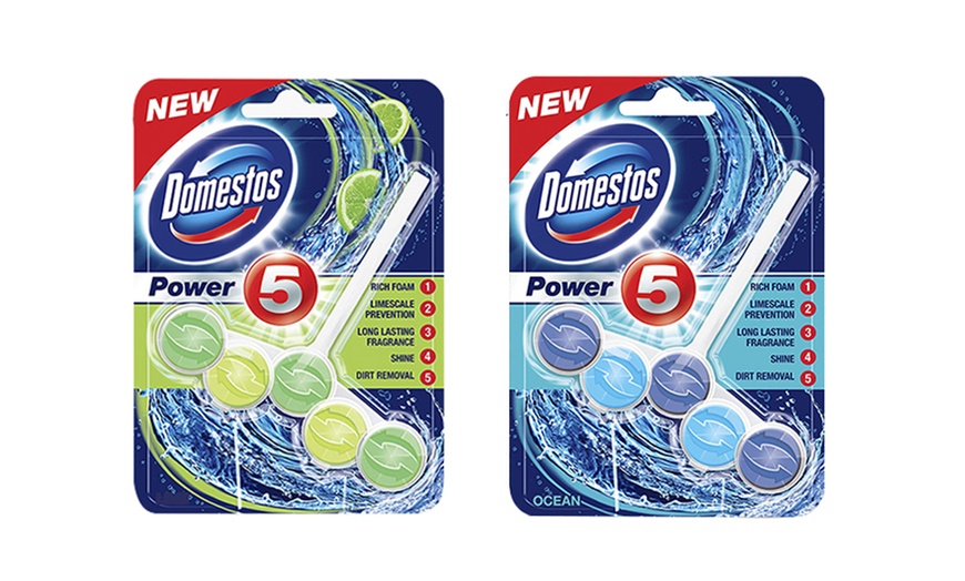 Image 1: Domestos Power 5 Rim Blocks 55g