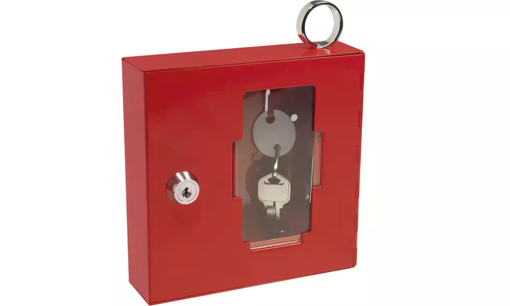Breakable Emergency Key Box with Attached Hammer - Primary Image