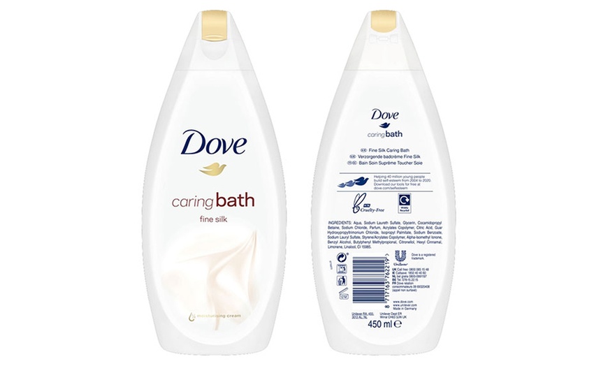 Image 10: Dove Body Wash or Bath Soak 450ml Three-Pack