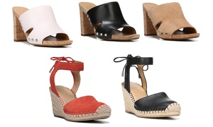 Franco Sarto Espadrille Wedge or Open-Toe Mules