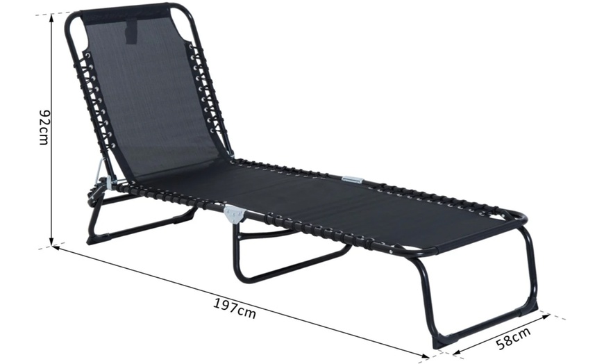 Image 7: Zero Gravity Lie Flat Lounger