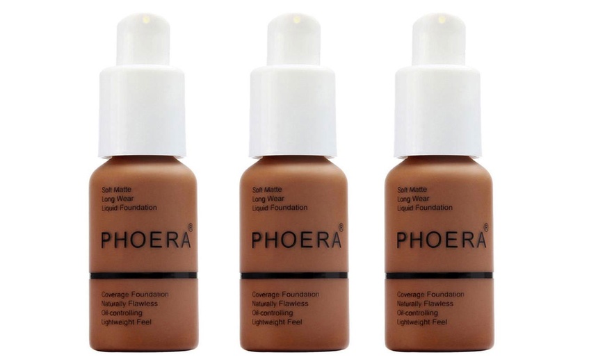 Image 31: Phoera Full Coverage Make-Up Foundation 30ml