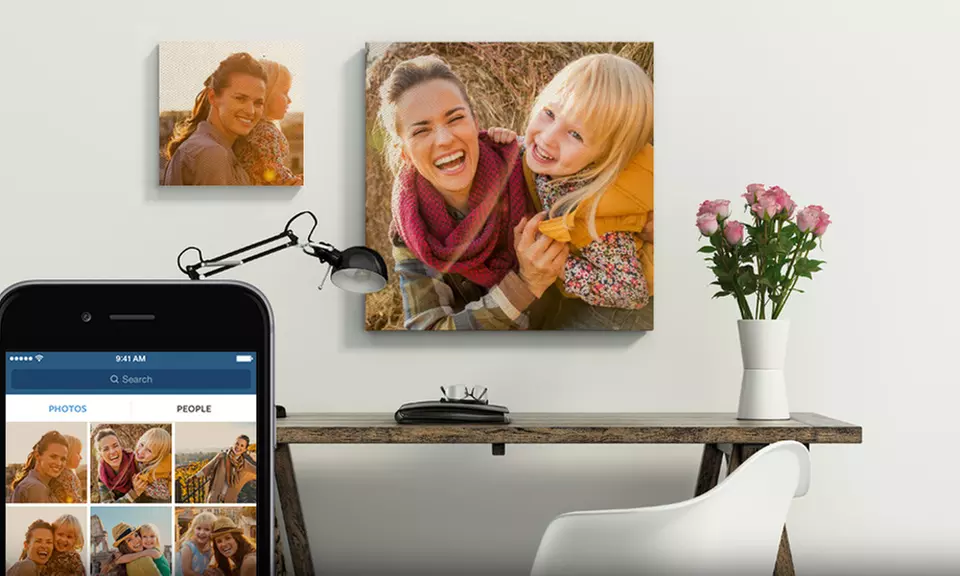 One 8"x8", 20"x20", or 24"x24" Instagram Canvas Print, or One or Two 12"x12" Prints from CanvasOnSale (Up to 82% Off) - Primary Image