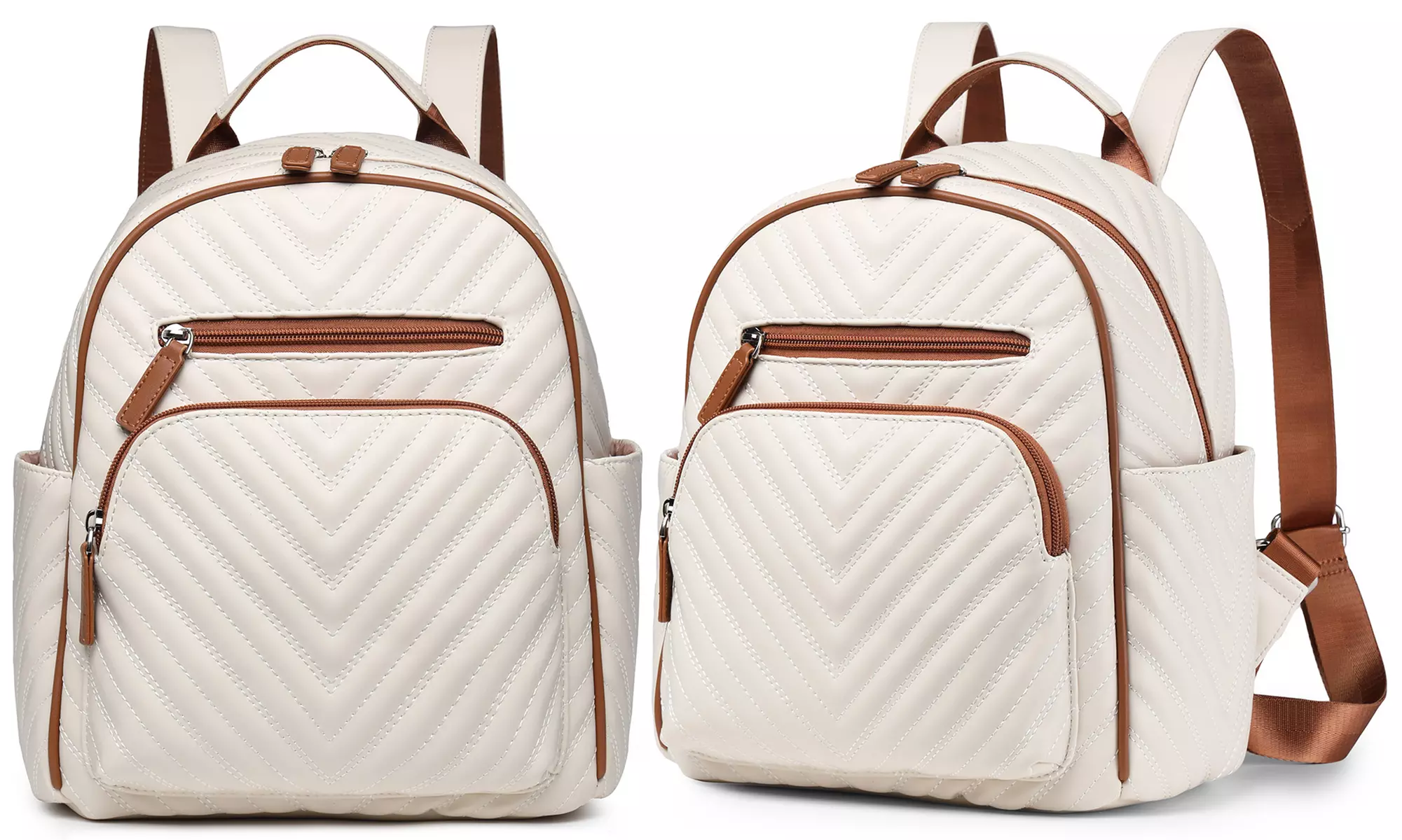 Sac à dos en cuir PU décontracté et chic