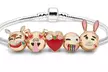 1, 2 ou 3 bracelet Emoji 5 charms - Second Medium
