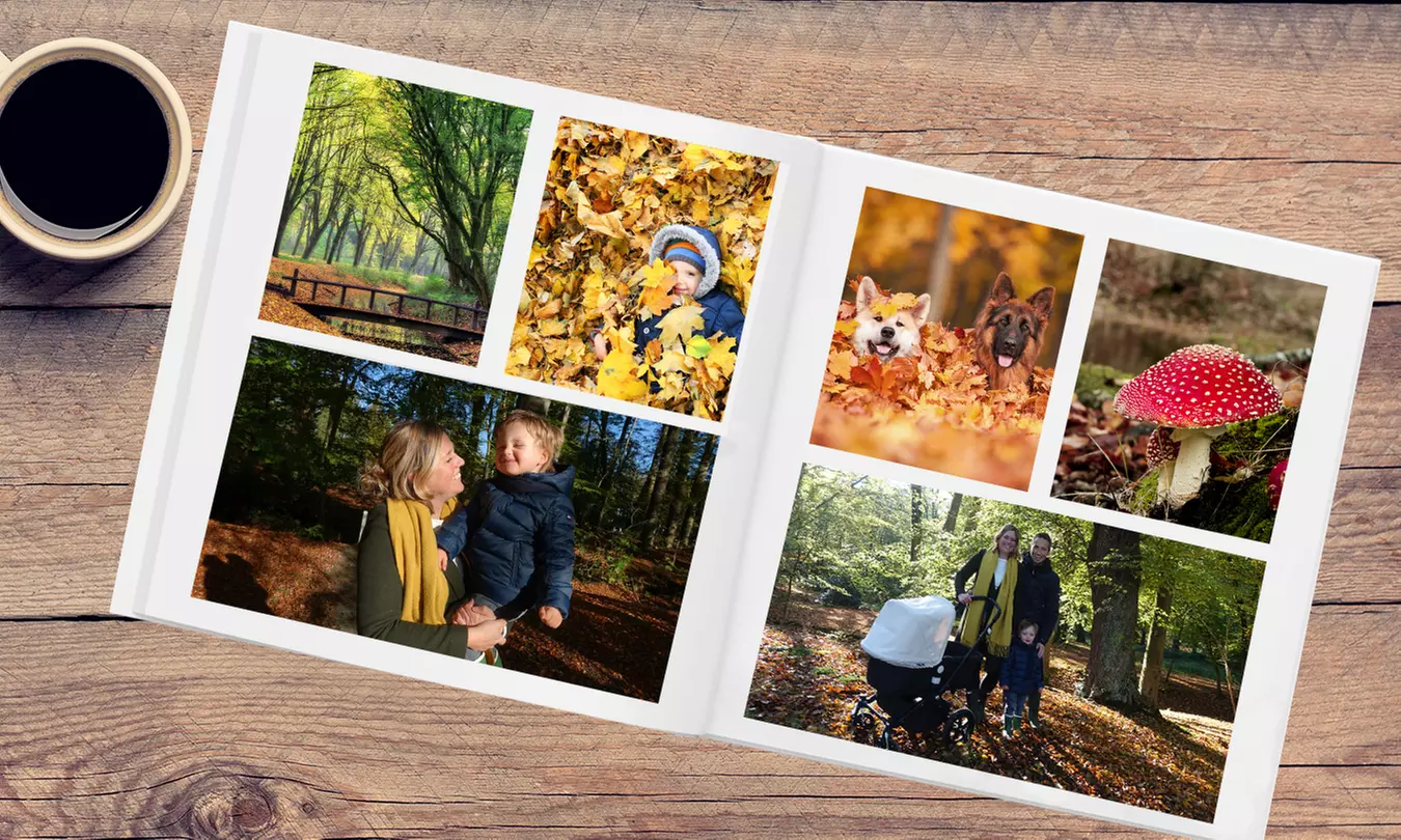 Vierkant fotoboek van 30 x 30 cm