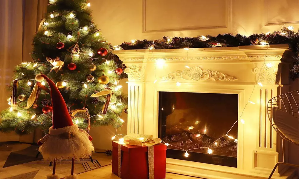 Stringa di luci LED a forma di fiocco di neve