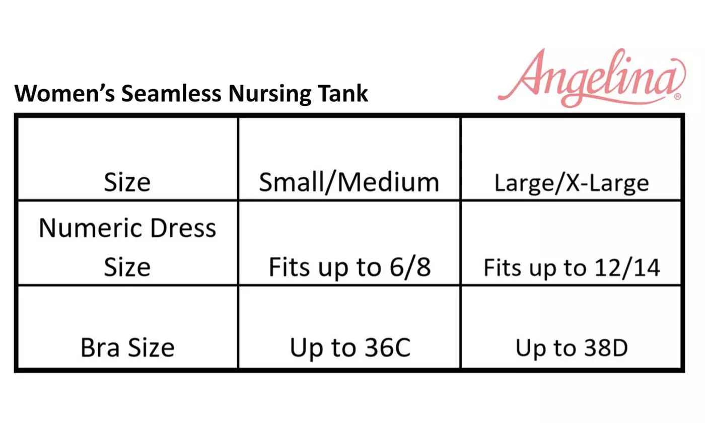 Angelina Seamless Nursing Tank Tops (3-Pack) - Second Medium